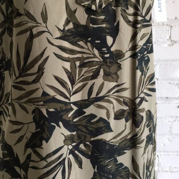 Old Navy sleeveless dress S Tall Palm leaves - Picture 6 of 8
